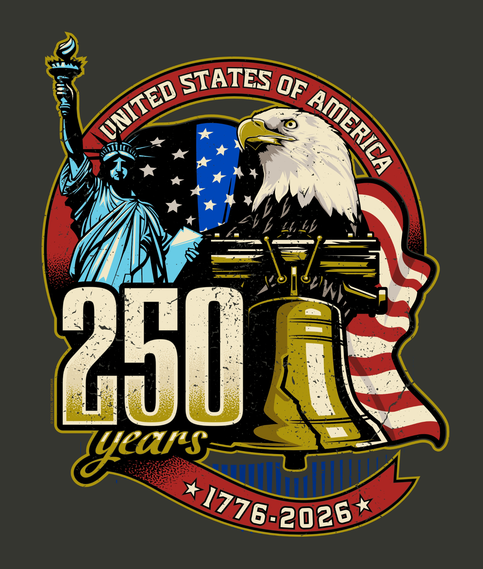 Patriotic-inspired · 250th